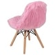 preview thumbnail 15 of 20, Kids Shaggy Dog Accent Chair - Desk Chair - Playroom Chair - 14"W x 14"D x 23.5"H