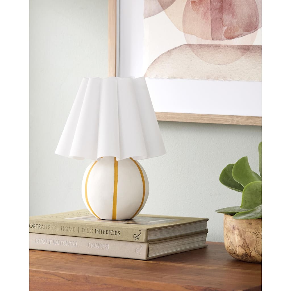 Livabliss Kinki Traditional Accent Table Lamp - 12"H x 10"W x 10"D