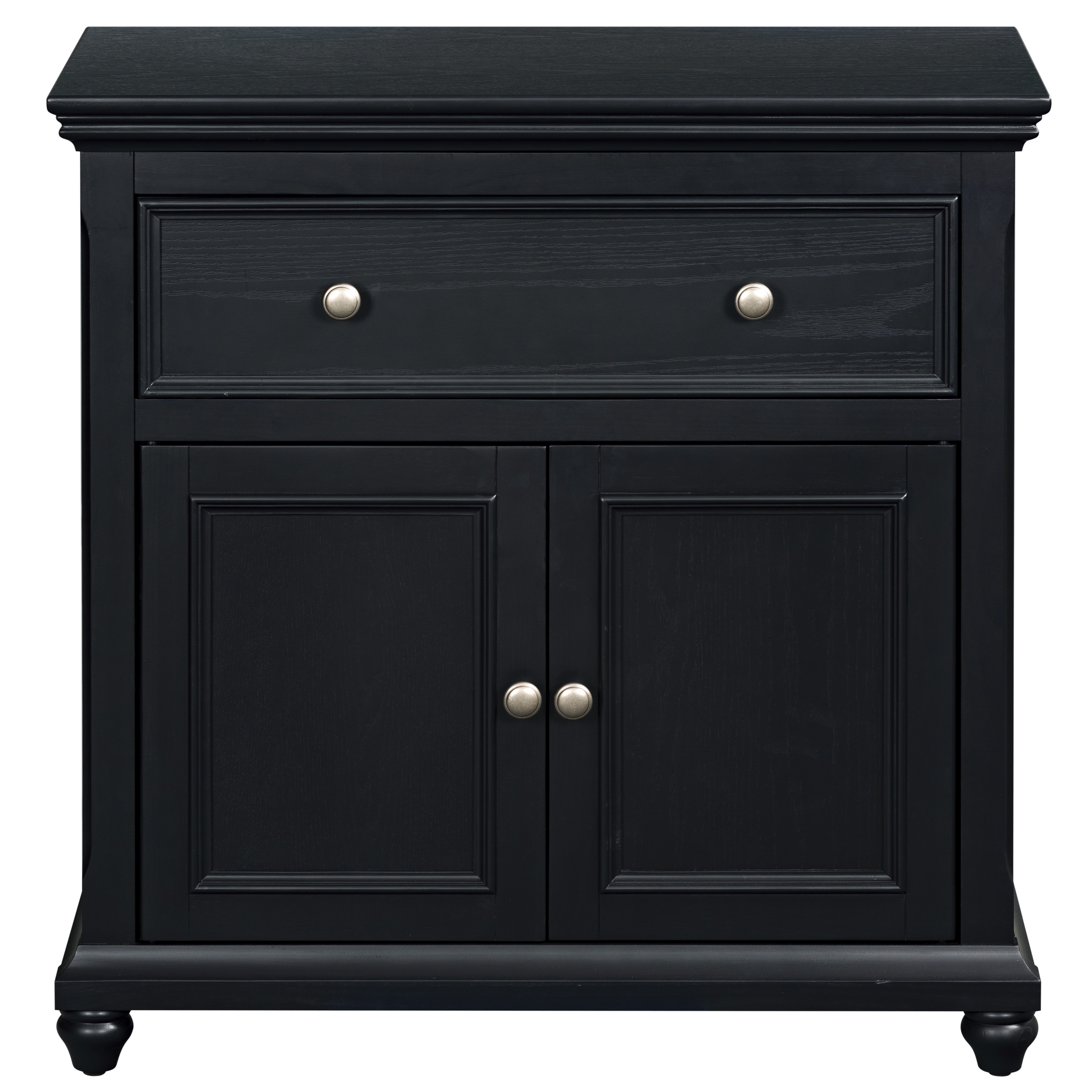 SEI Furniture Carl 2-Door 1-Drawer Cabinet - 32"W x 15"D x 32"H
