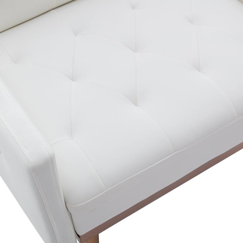 Tufted Decorative Fabric Armchair