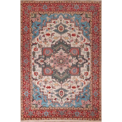 Oushak Oriental Area Rug Handmade Wool Carpet - 8'9"x 11'11"