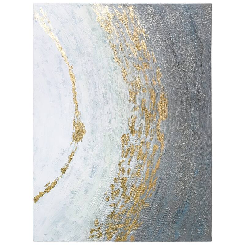 Golden Tundra Textured Metallic Hand Painted Wall Art by Martin Edwards