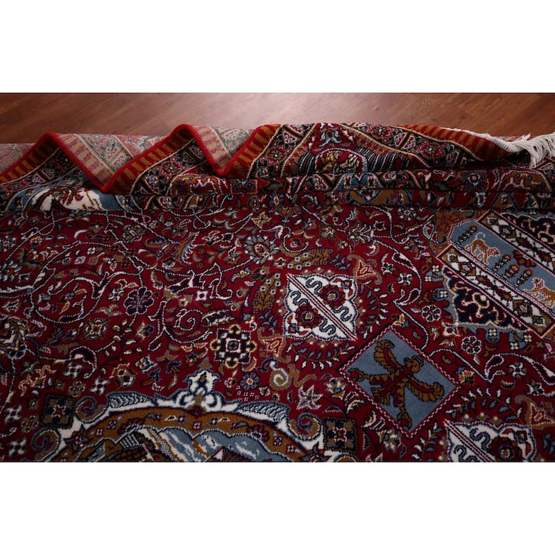 Animals Pictorial Tabriz Turkish Area Rug Machine Made Carpet - 9'9" x 12'6"