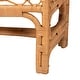 preview thumbnail 6 of 7, Ayala Natural Rattan Accent Bench - Handwoven Wicker Accent Seating with Decorative Apron and Integrated Handles for Living Room