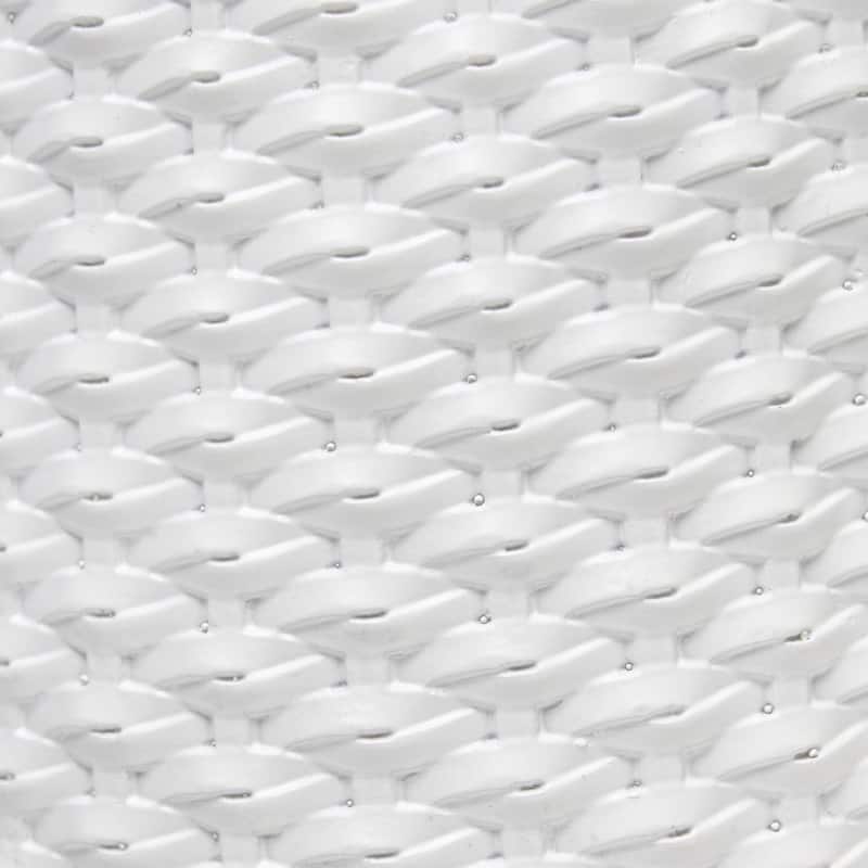 20.4" Purled Texture Lamp with White Fabric Shade