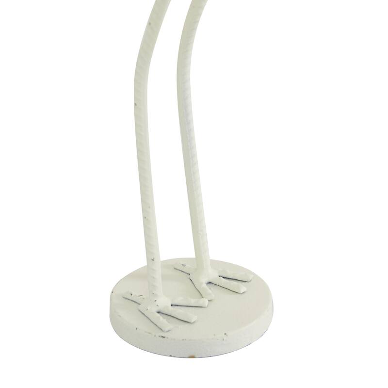 Metal Bird Decorative Sculpture - Set of 2 White - Roche River Decor