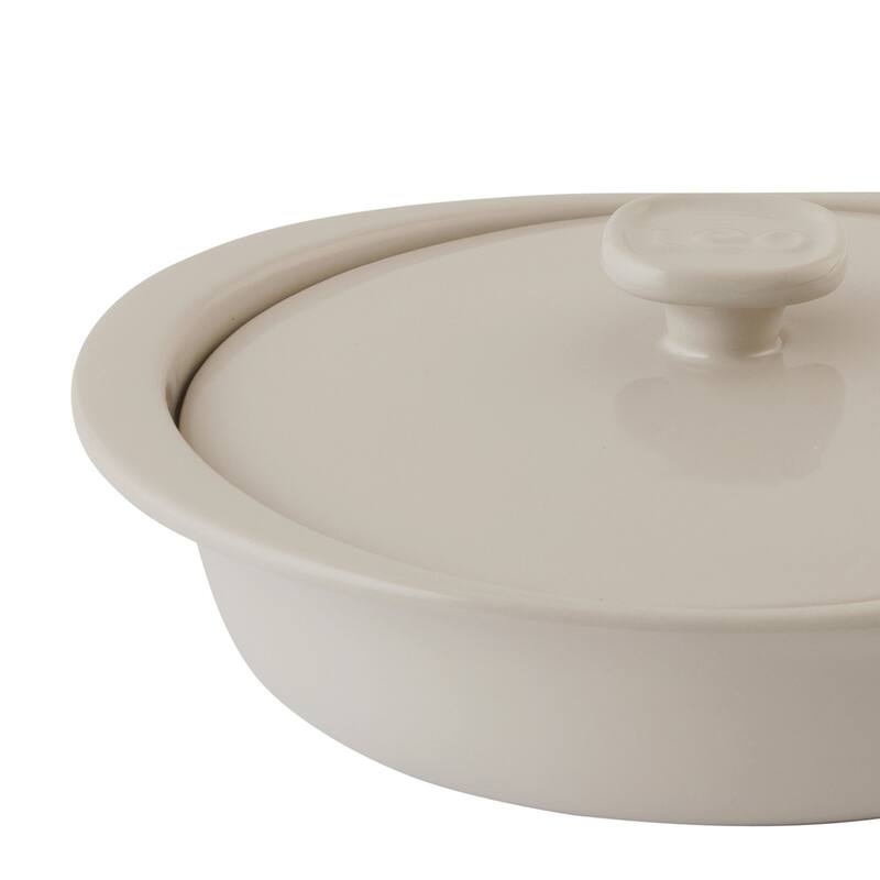 BergHOFF Balance Stone Casserole 9.5", 2.4qt. With Stone Cover, Moonmist