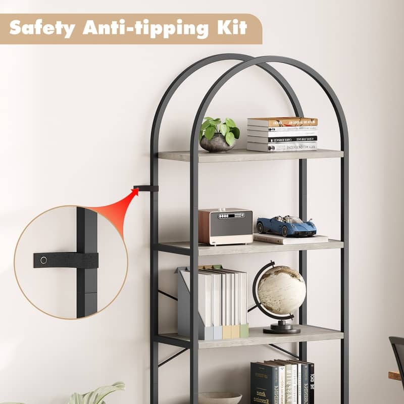 Arched bookshelf