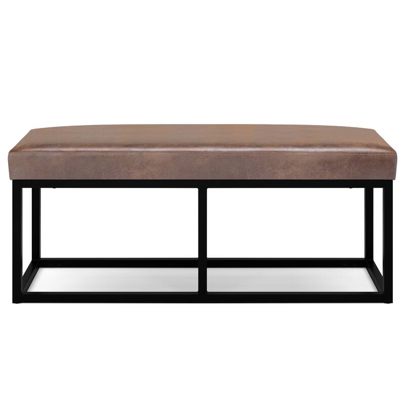 WYNDENHALL Kerwood 44 inch Wide Contemporary Rectangle Ottoman Bench - 14.6" D x 44" W x 18.5" H