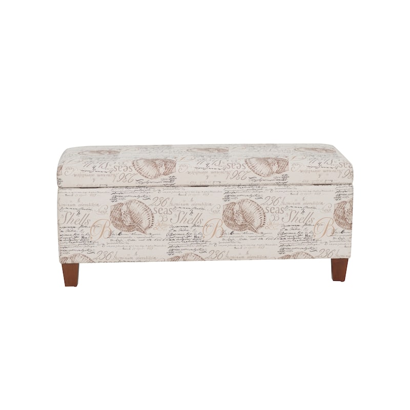 Copper Grove Clarkia Grey Tufted Flip-Top Ottoman with Shoe Storage