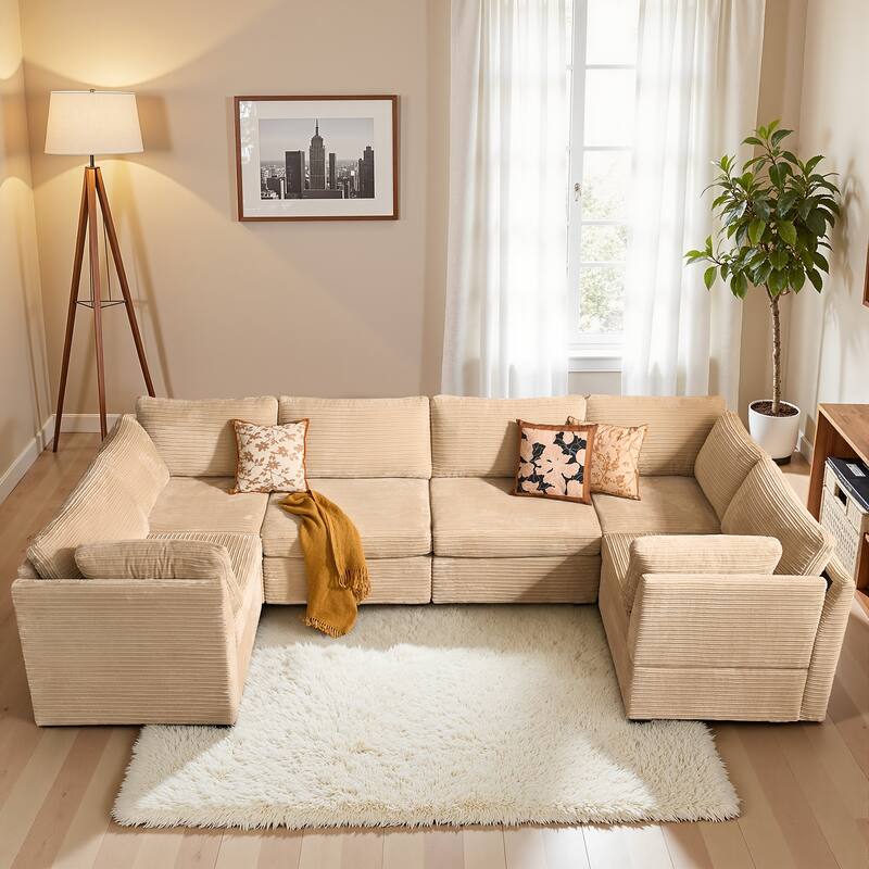 OVIOS Corner Plush Sofa