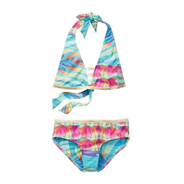 Shop Azul Little Girls Multi Color Good As Gold Halter ...