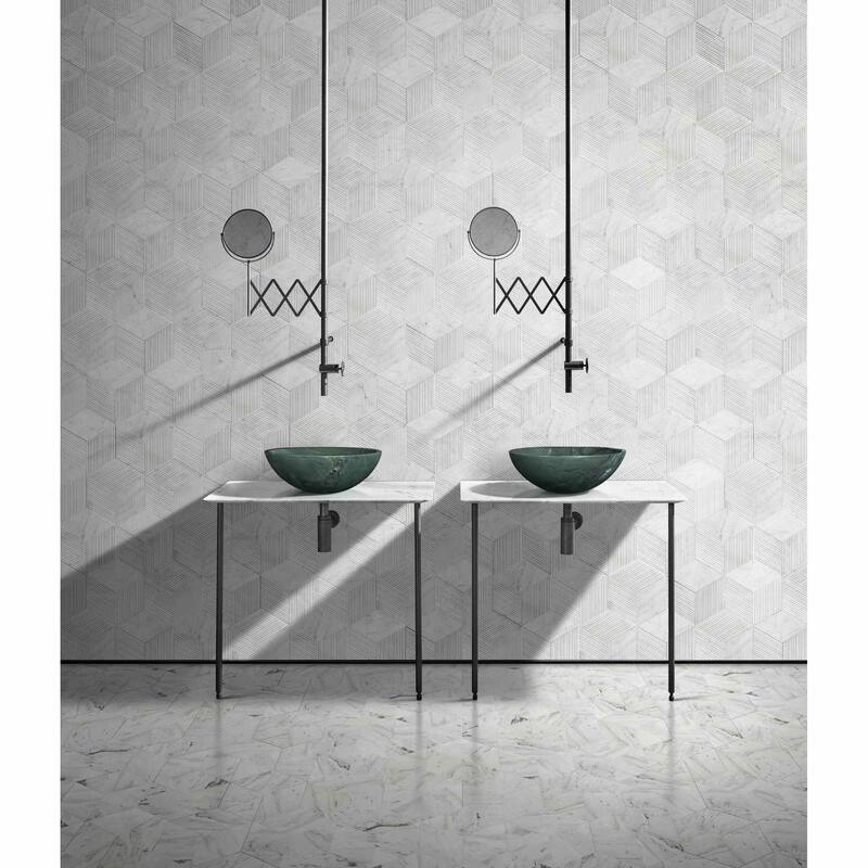 Roomfitters Round Marble Bathroom Vessel Sink, Natural Stone Countertop Wash Basin, Polished Bowl Vanity Sink