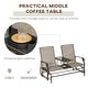 preview thumbnail 13 of 14, Outsunny Steel/Fabric 2-person Outdoor Swing Glider