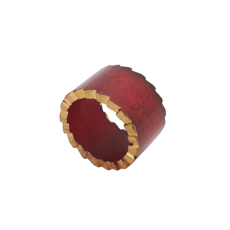 Resin Artistry Napkin Ring (Set of 4) - Red - Set of 4