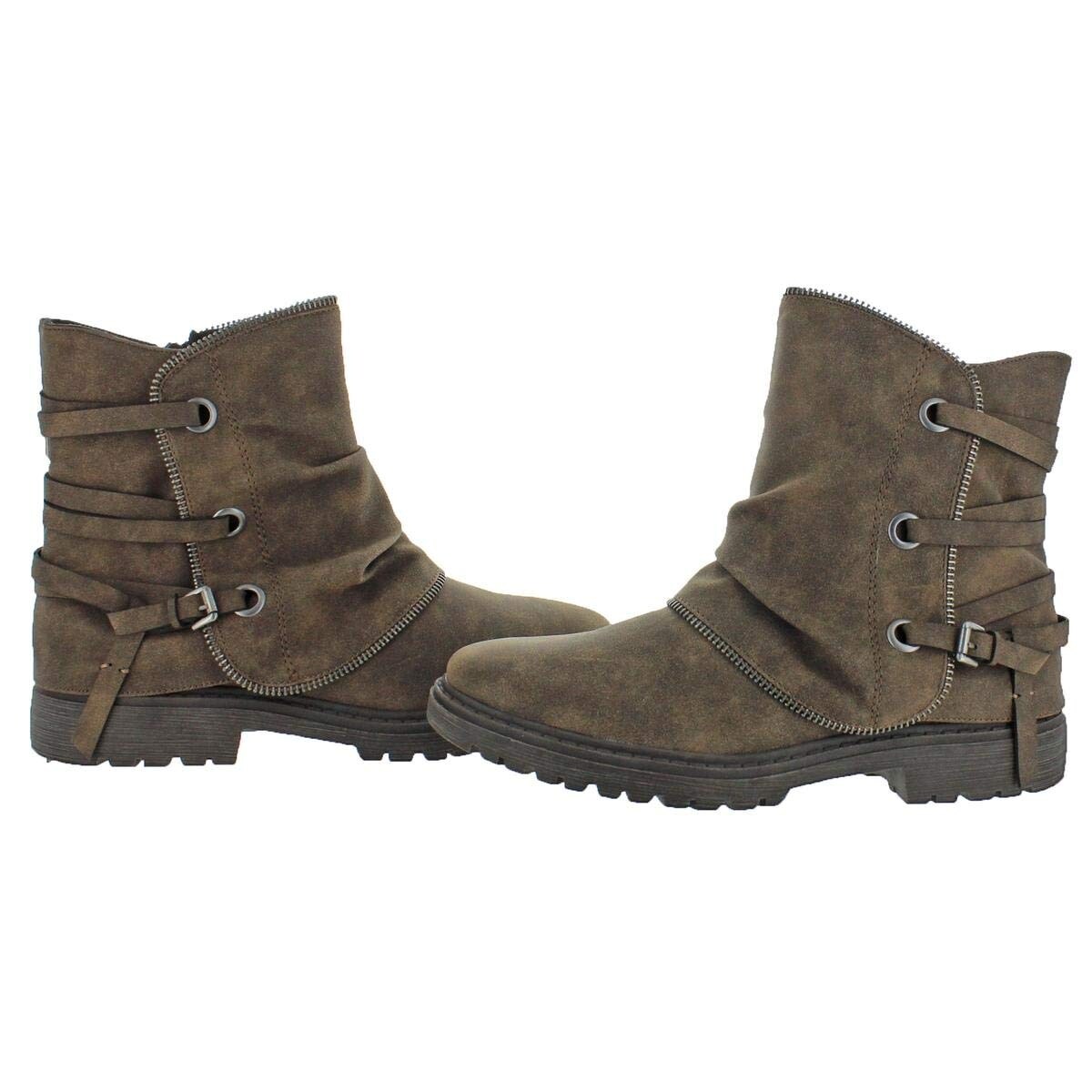 womens heeled biker boots
