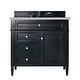 preview thumbnail 1 of 34, James Martin Vanities Brittany 36" Single Vanity, Black Onyx