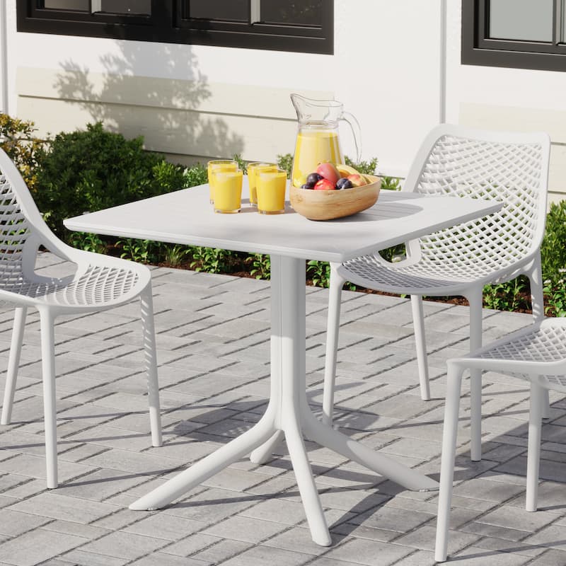 Frond and Form 31.5" Outdoor Square Dining Table