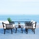 preview thumbnail 24 of 28, SAFAVIEH Outdoor Torsla 4-Piece Rope Patio Set