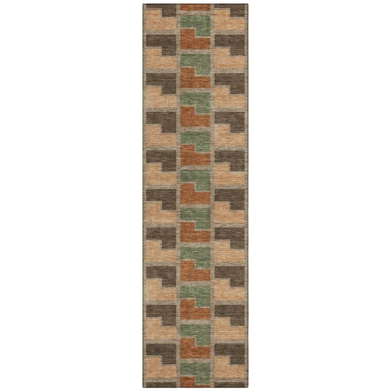 Machine Washable Indoor/ Outdoor Contemporary Kaylee Chantille Rug