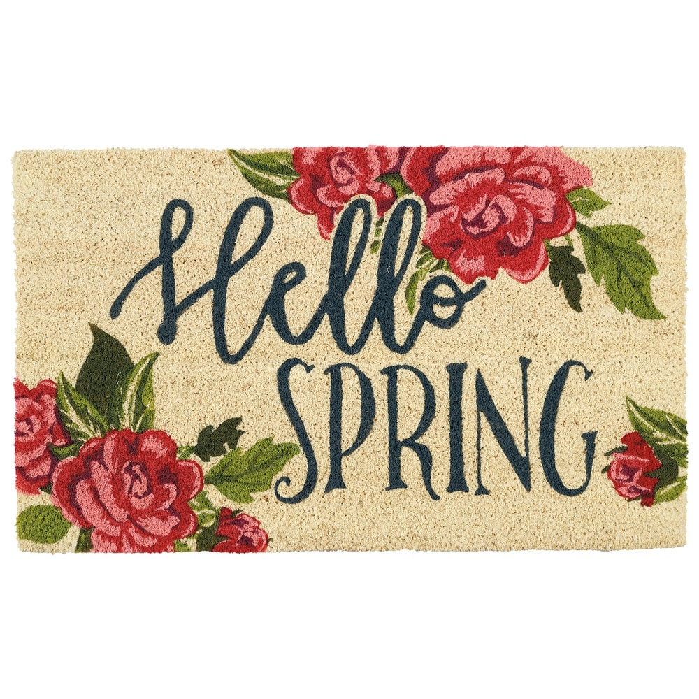 Hello Spring Doormat – blackandwheatco