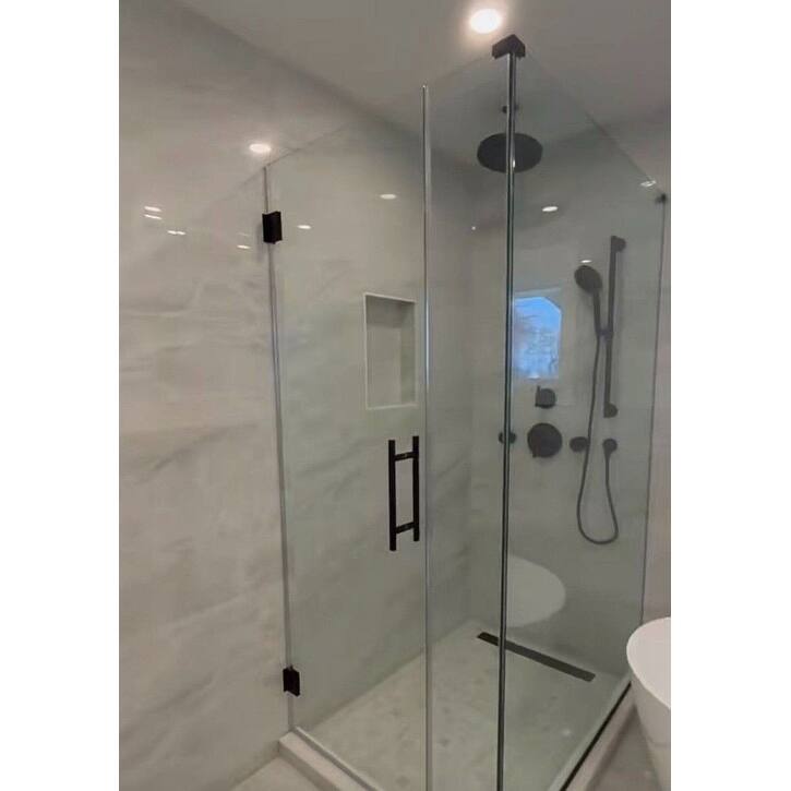 CEL 8" x 8" Stainless Steel Ladder Style Back to Back Pull Handle for Shower Door