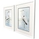 preview thumbnail 3 of 2, Paragon Heron on Blue Framed Art - Set of 2