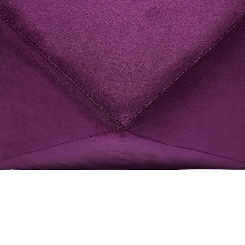 Velvet Polygon Ottoman with Diamond Lid, Multi-Functional Tufted Stroage Ottoman for Bedroom Entryway Foot Rest Stool