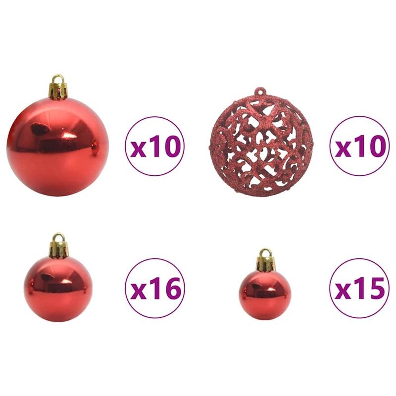vidaXL Artificial Christmas Tree Green 47.2" PVC
