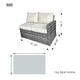 preview thumbnail 9 of 10, 7-Piece Patio Mixed Brown and Grey Sofa Set with Fire Pit Table