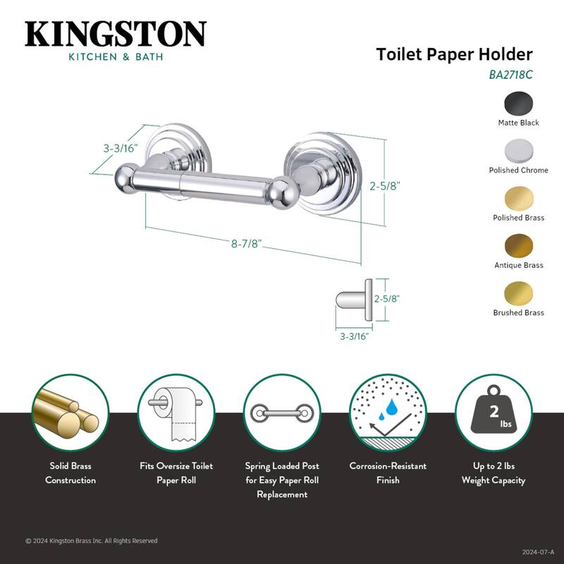 Kingston Brass Milano Toilet Paper Holder