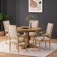 preview thumbnail 3 of 62, Mores Upholstered 5 Piece Circular Dining Set by Christopher Knight Home