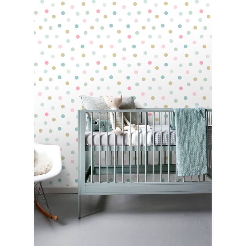 Chesapeake Jubilee Multicolor Dots Wallpaper - 20.9 x 396 x 0.025