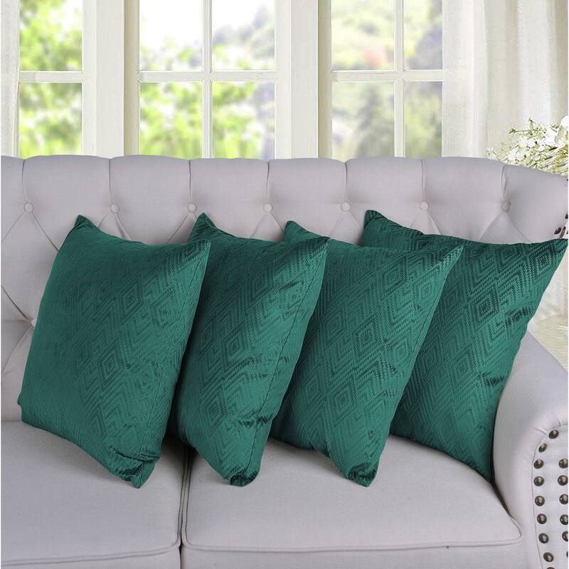 Tonopah Ikat Velvet Throw Pillow Cover Set, NO INSERT