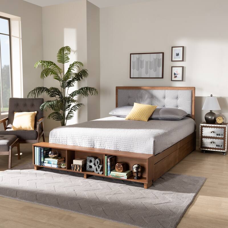 Cosma Modern Transitional 4-Drawer Platform Storage Bed