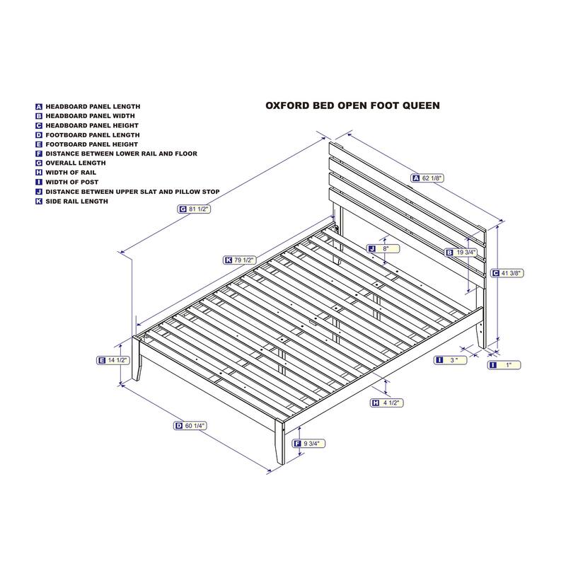 Oxford Queen Platform Bed in Espresso
