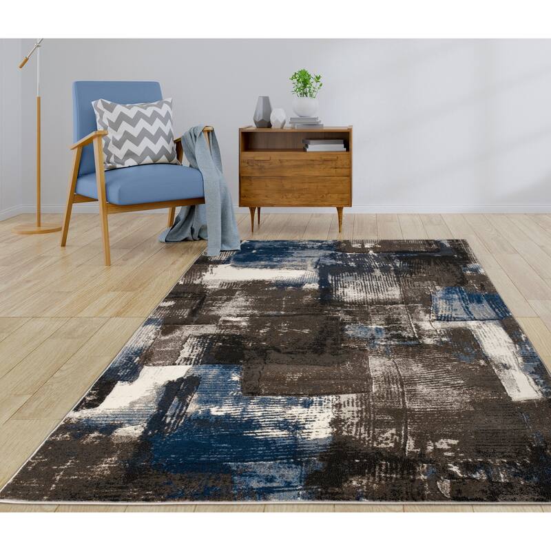 Rhodes Collection Abstract Area Rug