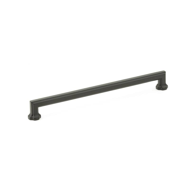 Schaub and Company Empire 10" Center to Center Traditional Grand Large - Matte Black