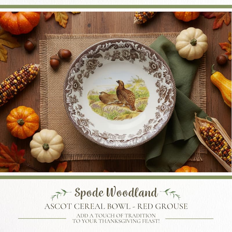 Spode Woodland Ascot Cereal Bowl