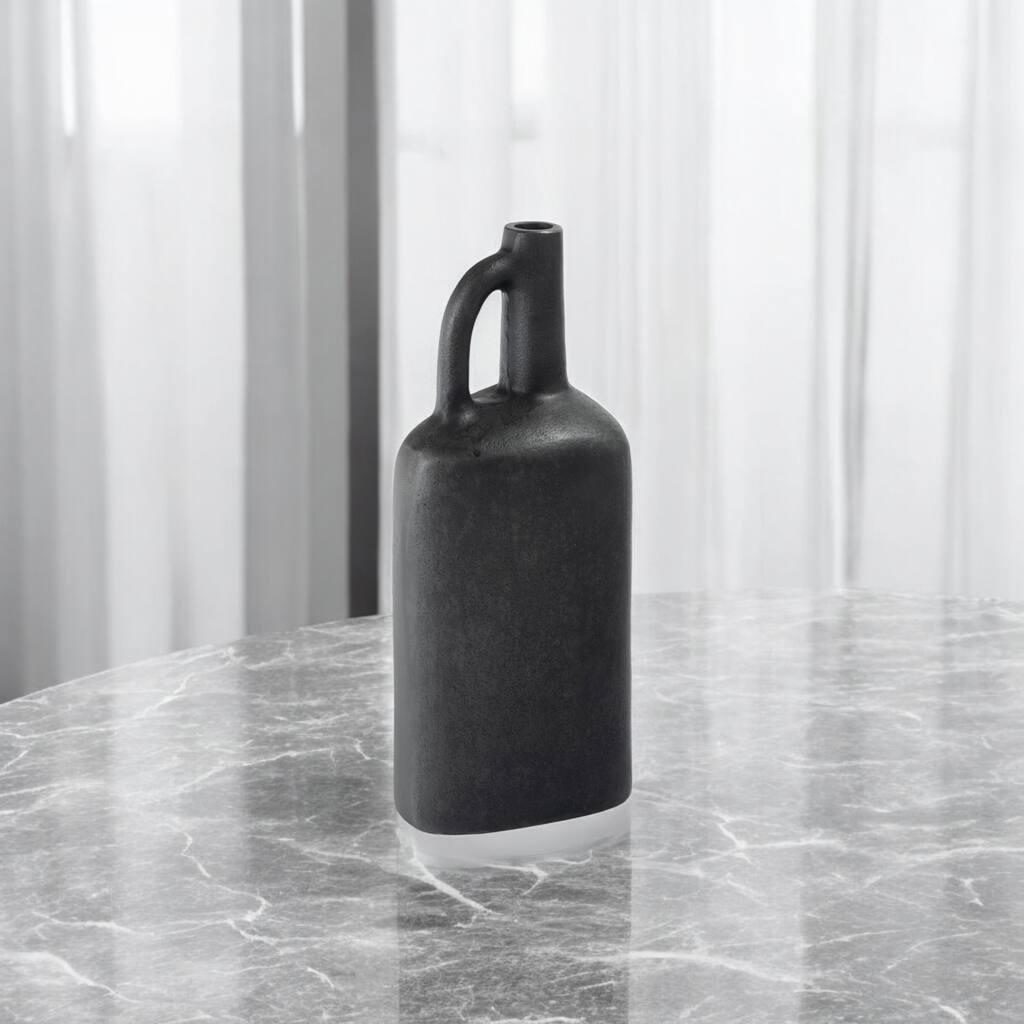 11" Gray Aluminum Jug Table Vase - 5