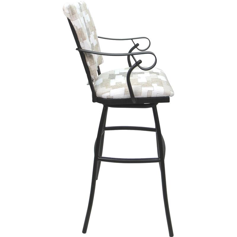 Outdoor Indoor Bar Stool Counter Extra Tall - Jenna Padded Back with Arms