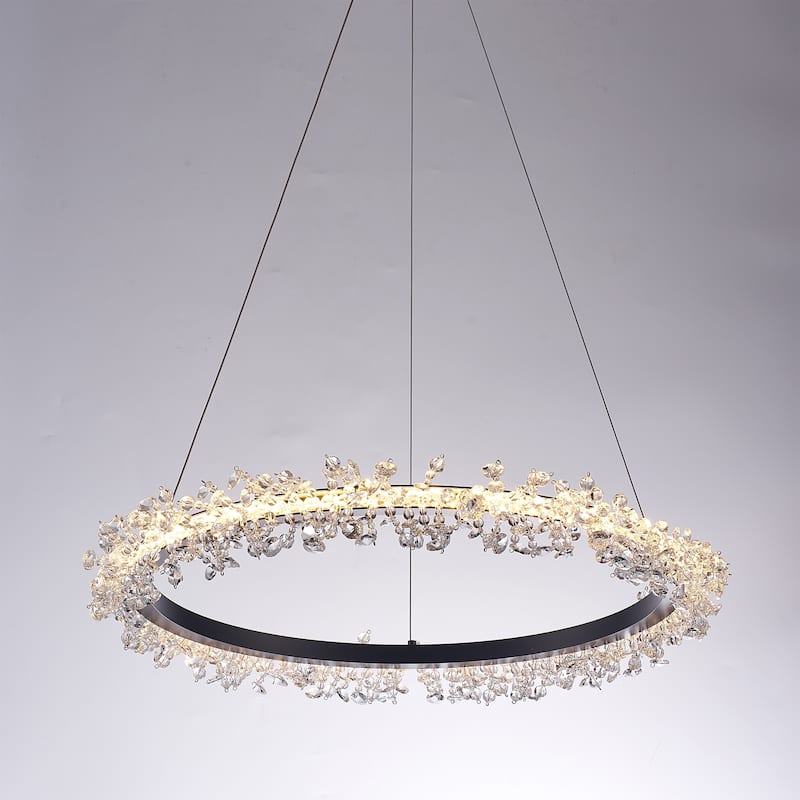 Pasargad Home Claire Metal & Crystal Chandelier