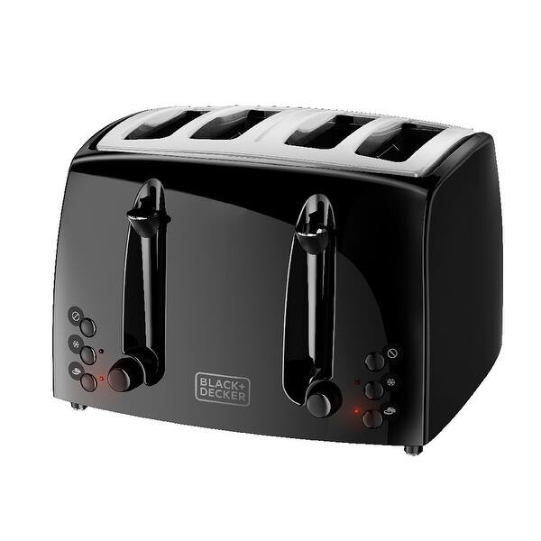 Black and Decker 4Slice Toaster with Extra Wide Slots in Black 4 Slice Bed Bath & Beyond