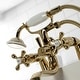 preview thumbnail 28 of 31, Kingston Brass Deck Mount Clawfoot Tub Faucet with Hand Shower