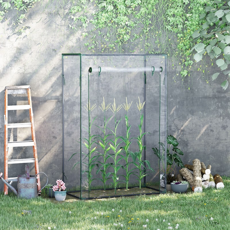 Green House, Clear - Plastic/Steel - Portable