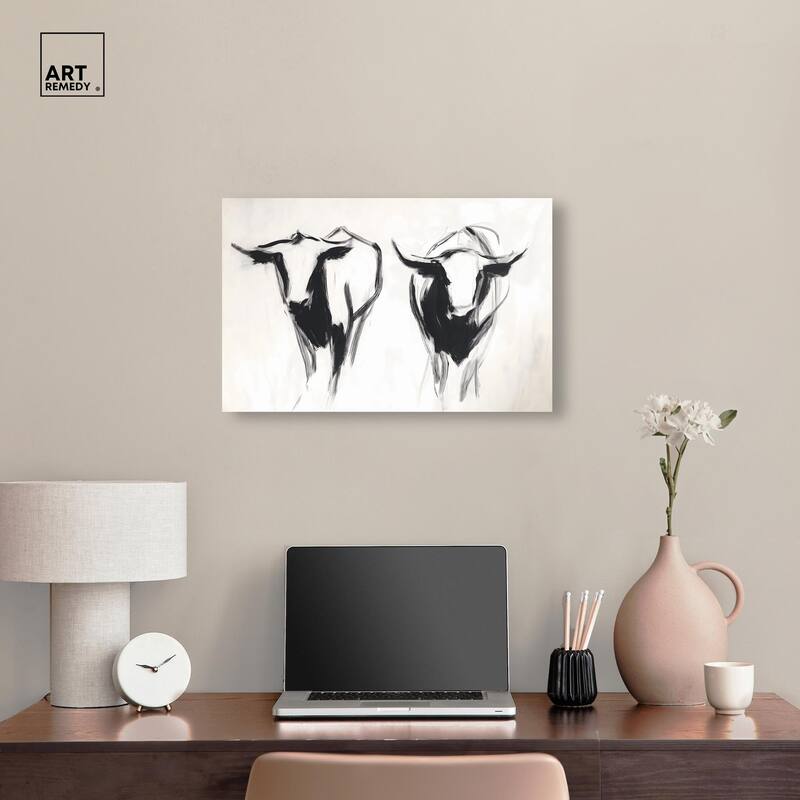 Bovine I Canvas by Art Remedy, Gallery Wrapped