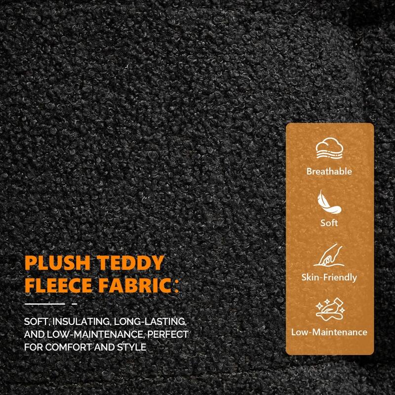 Teddy Fleece Armless Sleeper Chair Sofa Bed Space-Saving Pull-Out Chair Bed For Small Spaces