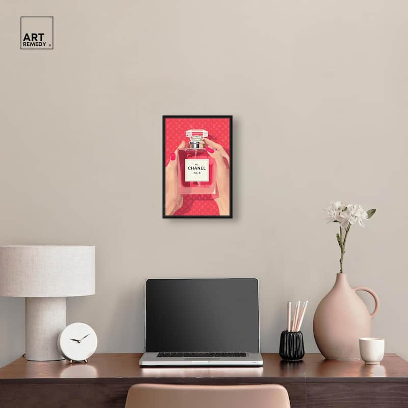 Perfume in Hands Canvas by Art Remedy