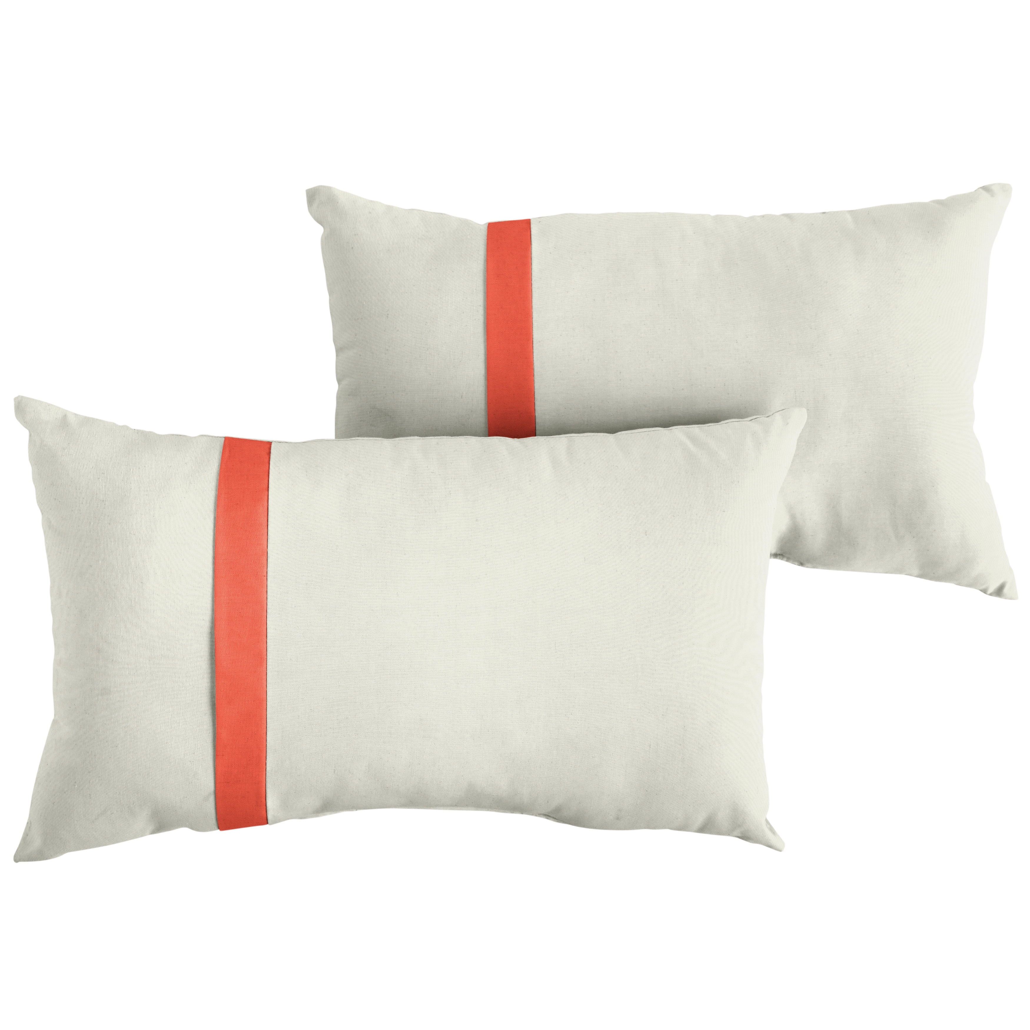 Sorra Home Sunbrella Outdoor Single Large Flange Pillow Set of 2