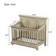 preview thumbnail 5 of 8, Traditional Farmhouse Style 4-in-1 Full Size Convertible Crib - Converts to Toddler Bed, Daybed and Full-Size Bed
